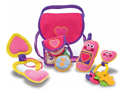 Melissa Doug Pretty Purse Fill And Spill Soft Play Set ...