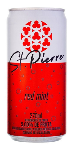 Água Tônica St Pierre Red Mint Hortelã Vermelha Lata 270ml