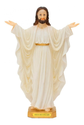 Imagem Jesus Ressuscitado 30 Cm Estátua Resina