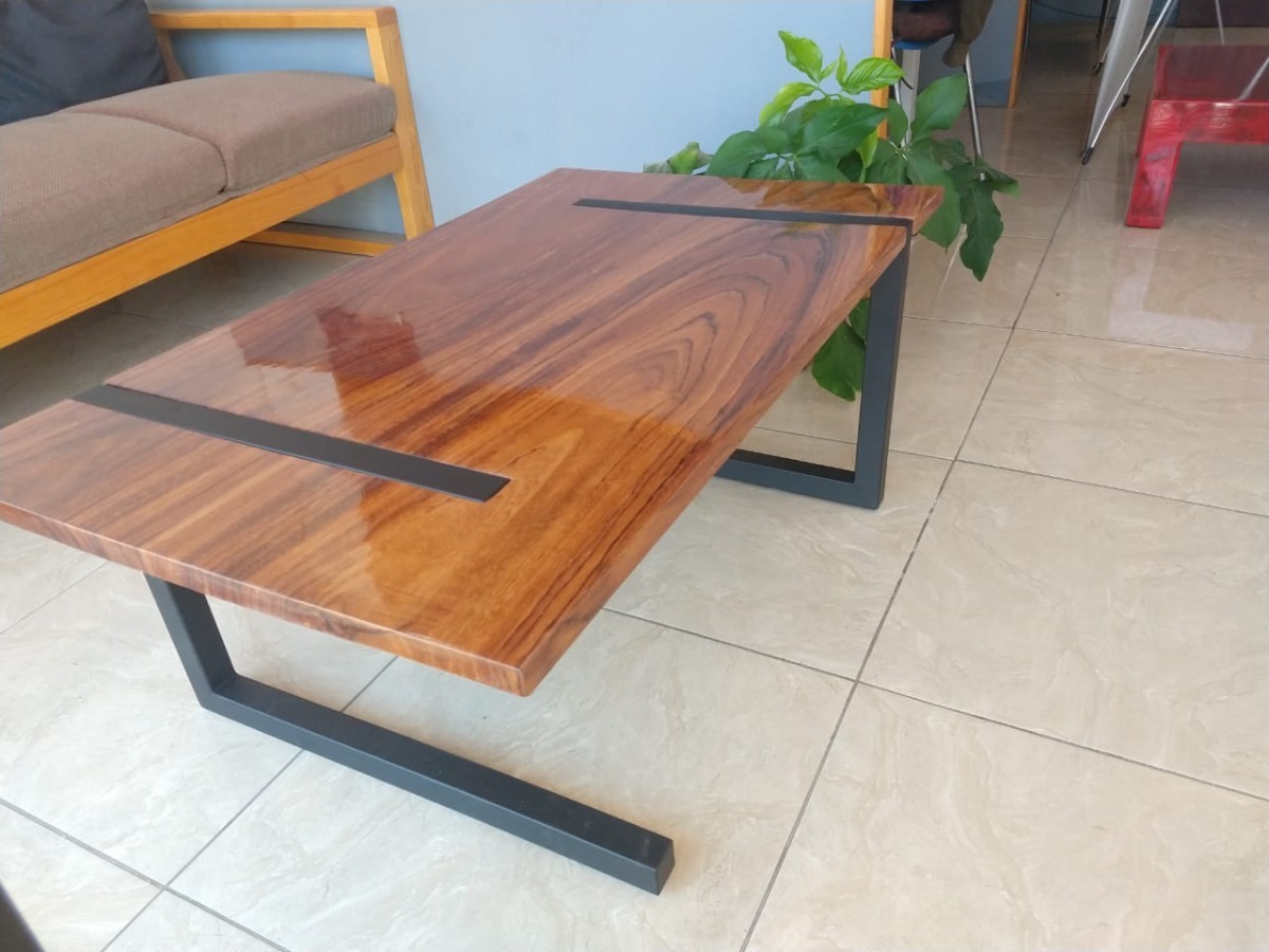 Mesas De Centro Para Sala De Herreria Mesa De Centro De Parota Con Herreria | Meses sin intereses