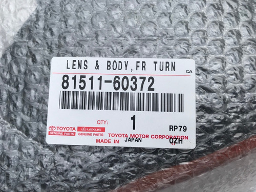 Mica Cruce Derecha Original Toyota Autana Vx 4500 Burbuja