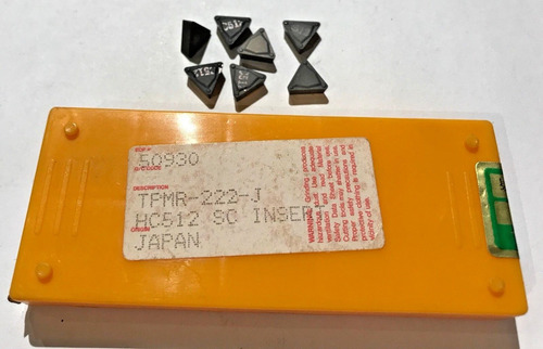 Hitachi Carbide Inserts - Tpmr-222-j Hc512 Sc - Qty. 7 Ccfx