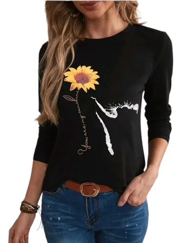 Blusa de girasoles shein hotsell