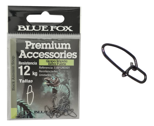 Snap Ex-forte Nº 1 - Black Até 12kg - 12 Unidades - Blue Fox