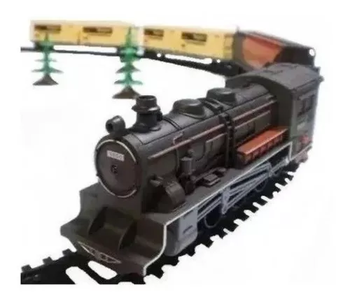 Brinquedo Trem Elétrico Ferrorama Militar com cenário Locomotiva e 4 Vagoes  elétrico a Pilha 15 Peças em Promoção na Americanas