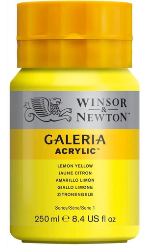 Tinta Acrílica Galeria Winsor & Newton 250ml Lemon Yellow