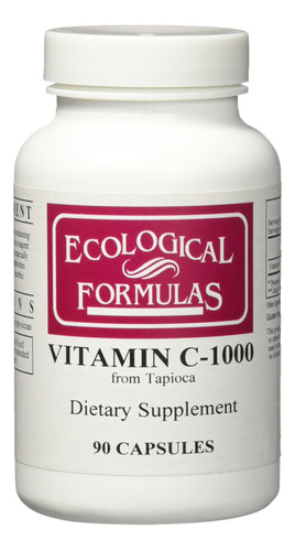 Ecological Formulas Capsula De Vitamina C-1000 De Tapioca, 9