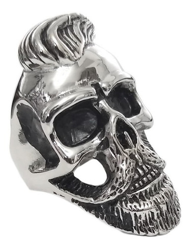 Anillo Thot Ra Calavera Craneo Rockero Con Barba E-092