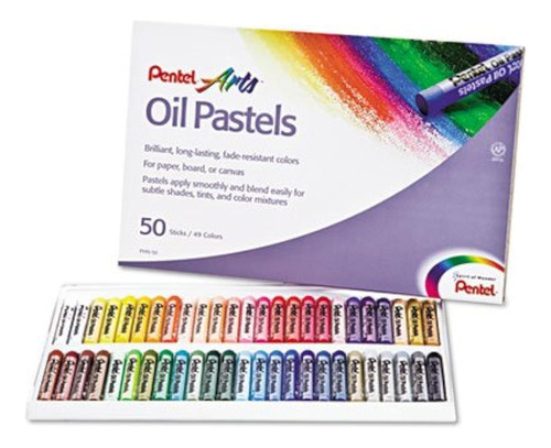 Juego De Pastel Al Oleo Pentel Con Estuche De Transpob