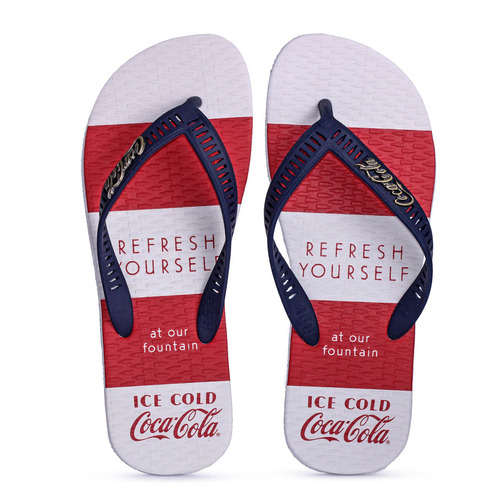 Chinelo Coca-cola Moda Verão Presente Dia Dos Pais Sandália