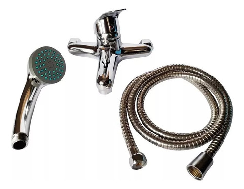 Kit / Set Llave Monomando Para Tina Con Ducha Y Flexible