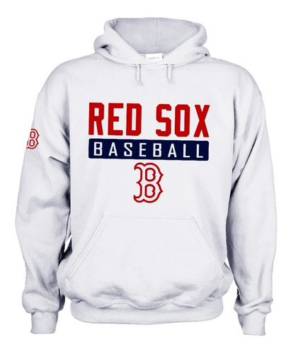 Sudadera Capucha Red Sox Medias Rojas Boston Baseball Ml Msi