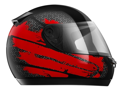 Capacete Honda Fechado Hfs Dreamer Preto/vermelho