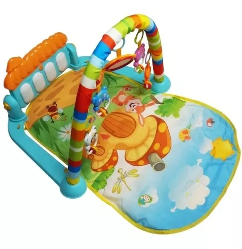 Tapetinho Piano Infantil Bebê Musical Fazendinha Colorido