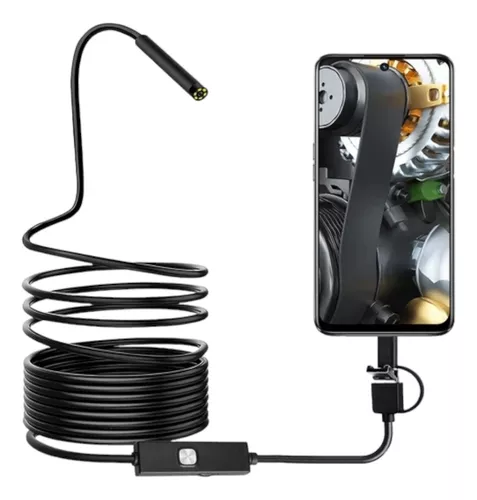 Endoscopio 3 en 1 para coche, minicámara con Cable Android de 5,5mm, Micro  USB tipo C, boroscopio Digital de visión nocturna, resistente al agua, LED,  gran oferta - AliExpress