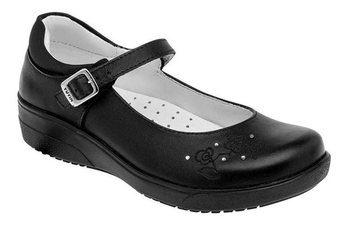 Zapato Escolar Niña Yuyin Negro 111-351