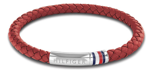 Pulsera Tommy Hilfiger Interwoven Braid Family Rojo Hombre