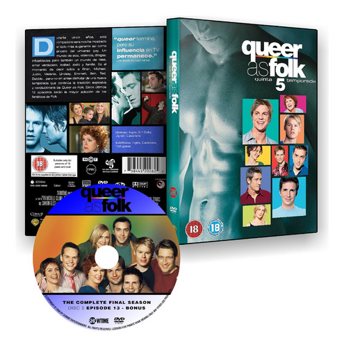 Queer As Folk 4ª E 5ª Temporadas Legendada Menu Usa 10 Dvd