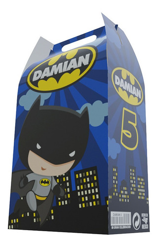 5 Cajas Dulcero Personalizadas!!! Batman Comic