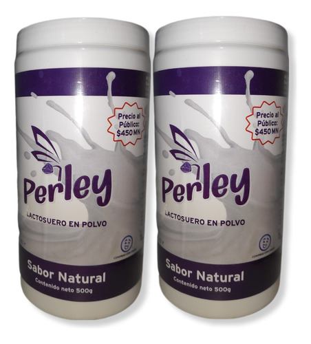 Perley Lactosuero Premium Sabor Natural 2 Botes De 500g