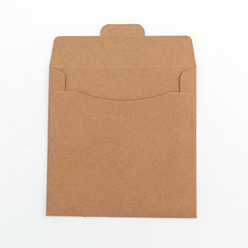 Fundas De Cd Fasmov 5 X 5 Sobres De Dvd Kraft Paper 150 Pack
