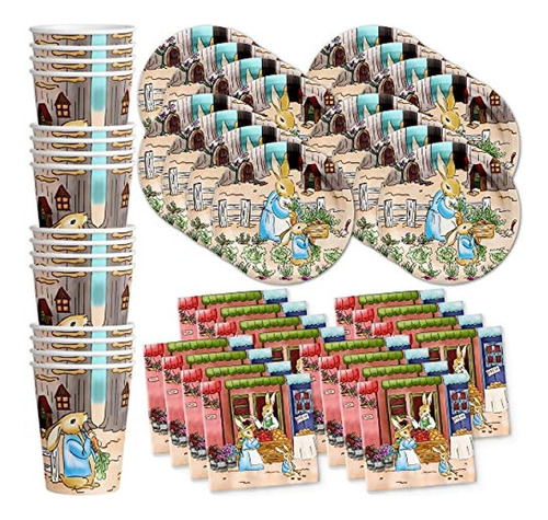 Peter Rabbit Birthday Party Supplies Set Plates Napkins...