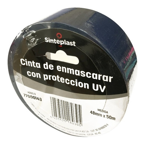 Cinta De Enmascarar Azul Filtro Uv Sinteplast | 48mm