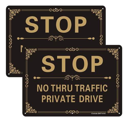 Clotide Paquete De 2 Letreros De Advertencia De Conducción P