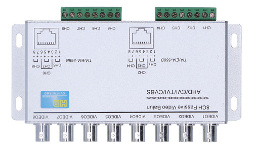 Transceptor Cctv De 8 Canales Con Balun Pasivo De Par Trenza