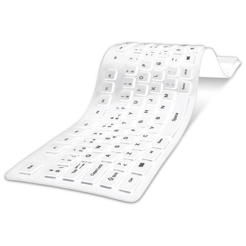 Teclado Goma Flexible Impermeable Siliconado Usb Noga Nkb-76