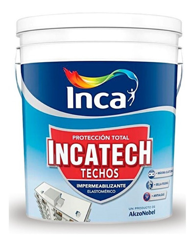 Pintura Inca Techo Incatech Techos Blancos 20 Kg Pintelux