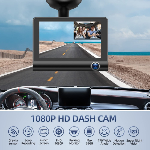 Camara De Seguridad Para Carro, Cabina Y Exteriores, Retroce