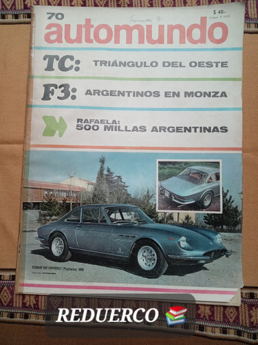 Automundo 70 Rafaela Ferrari  Aristegui Chevrolet 7/9/1966