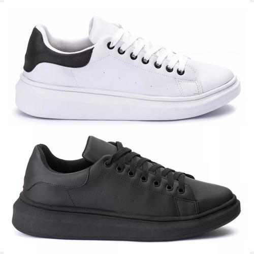 Kit 2 Tênis Masculino Snaker Oversized Moda Urbana