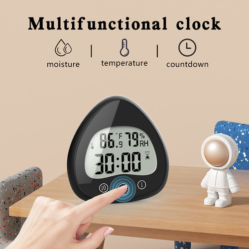 Reloj De Pared Antivaho Electrónico Con Ventosa