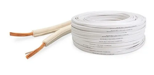 comprar 10 Metros Cable Mellizo Blanco Cobre #18 Awg Luz Cableado 