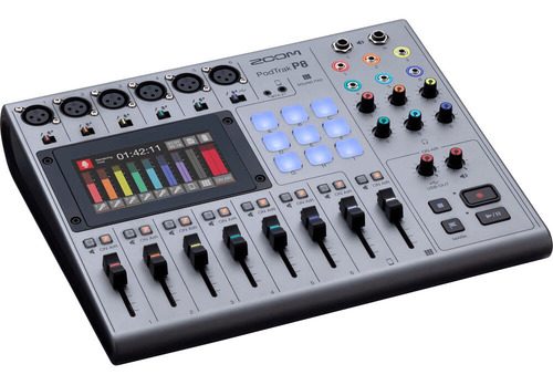Gravador Zoom Podtrak P8 Podcast Multitrack Loja Alphahome