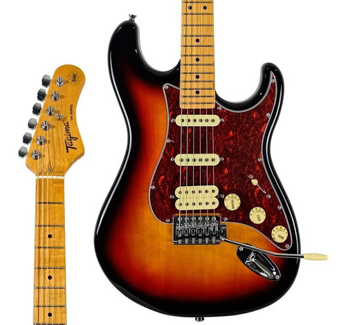 Guitarra Tagima Stratocaster Tg-540 Sb Clear Scale Lf/tt