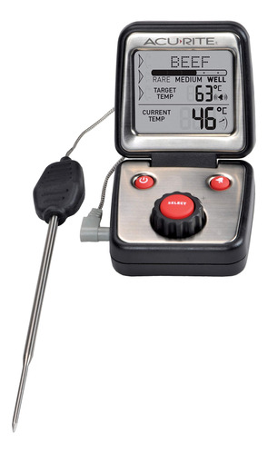 Acurite 00277 - Termometro Digital Para Cocinar, Color Negro