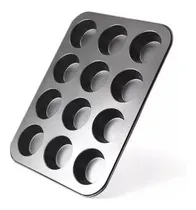 Comprar Bandeja Para Hornear Molde Antiadherente 12 Cupcakes Muffins