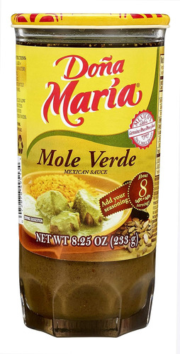 Dona Maria Mole Verde, 8.25 Oz (paquete De 12)