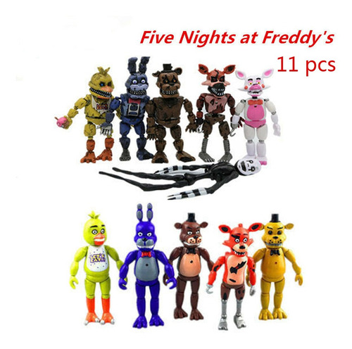 11 Piezas (2 Set) Cinco Noches En Freddy's Midnight Bear
