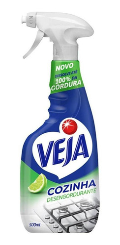 Imagem 2 de 7 de Limpador Desengordurante Veja 500ml Limão Pulverizador