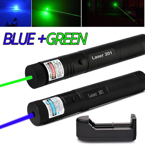 Azul De Militares 5mw 405nm Lápiz Puntero De Láser Verde 532