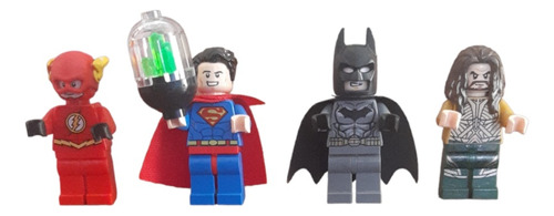 Lego Original, Lote Dc Batman, Flash, Acuaman Y Superman.