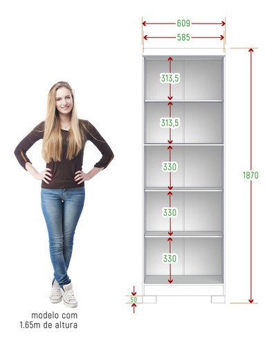 Armário Multiuso Max Plus 2 Portas Zanzini Cor Jacarandá