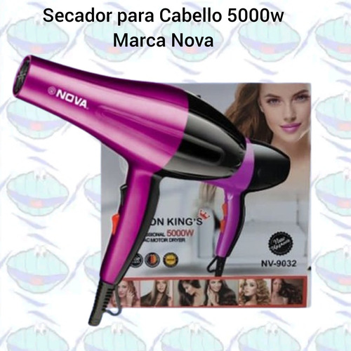 Secador Para Cabello 5000w Marca Nova / Secadores Dama 