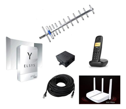 Internet Rural 4g Con Telefono, Amplimax, Antena Yagi 35 Dbi