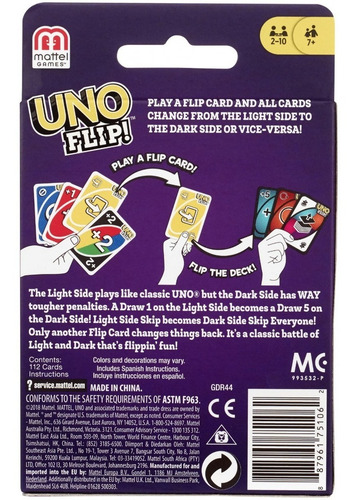 Baraja Del Uno Version Flip! Nueva !!!