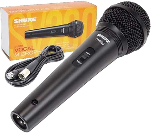 Shure Sv200 Micrófono Vocal Dinamico Con Cable Xlr